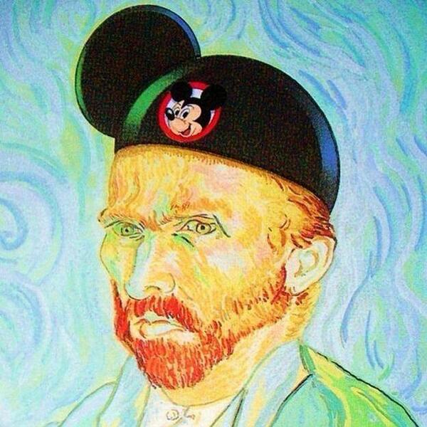 HateBean's tweet photo. Looks like @EllisMate ... “@GeorgeTakei Mouseket-ear. #TurnYourHeadAndGogh http://t.co/QsE6tzL0di”