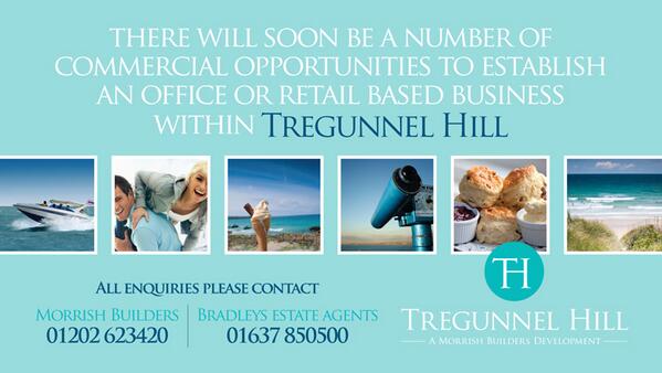 MorrishBuilders's tweet image. Commercial Opportunities at Tregunnel Hill are COMING SOON! Find out more info here tregunnelhill.com