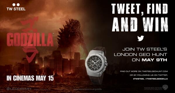 twsteel's tweet photo. Check out http://t.co/TDgk8kXGz3 for more info on the #LONDON #GODZILLA #GEOHUNT this friday! #BIGTIME http://t.co/ZY3uGNclxT