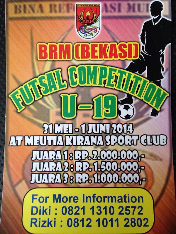 andhikaprnm's tweet photo. “@BRM_BKS: Punya tim futsal jago?daftar nih skrg jugaa:) http://t.co/x54iVRryqF”