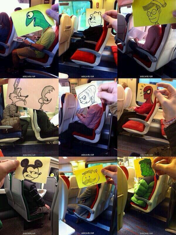 One for the bored commuters -