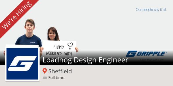 Grippleltd's tweet photo. Looking for a Loadhog Design Engineer in #Sheffield http://t.co/OHWvRML7fU #job http://t.co/7DZL59foMc