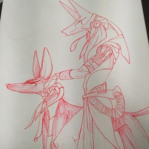 Hierografx's tweet photo. #Egyptian #Warrior #Anubis inspired #Armor #PharaohDog #GODS http://t.co/8KObH5klsC