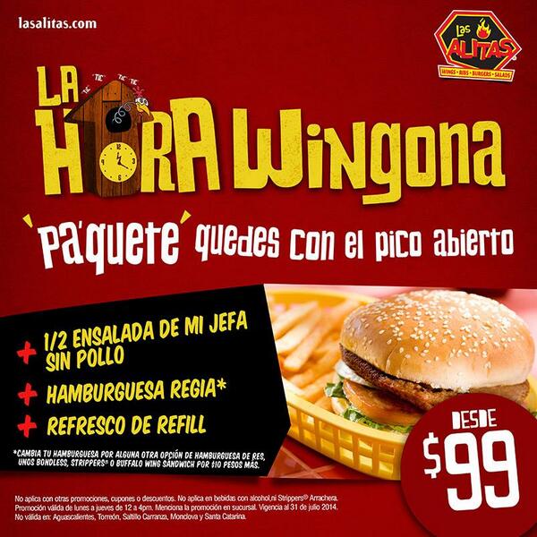 En  <a href="/Wingalesio/">wingalesio</a>. La Hora de la comida es Especial. Visitanos en #@PlazaQuadrum