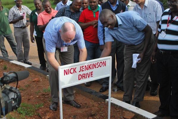 RugabaAgaba's tweet photo. Next time you are in Mbarara, check out the legendary Nick Jenkinson Drive. #FareWellNickJenkinson http://t.co/k1cu86kNkO