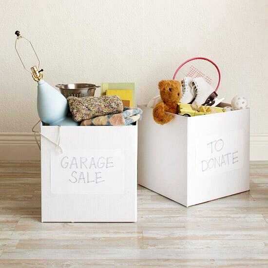 Designate boxes to help pick up and eliminate clutter before you start your #springcleaning. bit.ly/1qepnxF