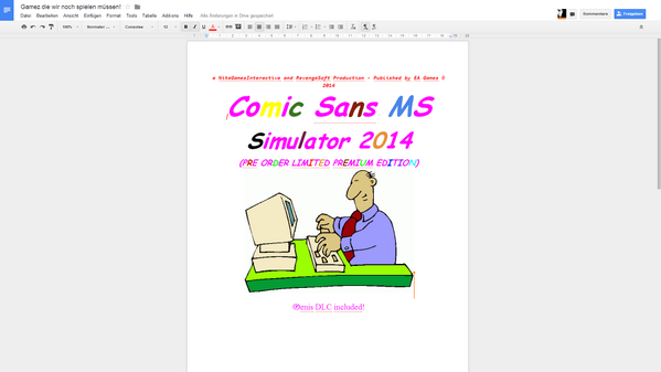 niTe42's tweet image. Comic Sans MS Simulator 2014
Werdet Ihr euch das auch holen?!
#XboxClassics