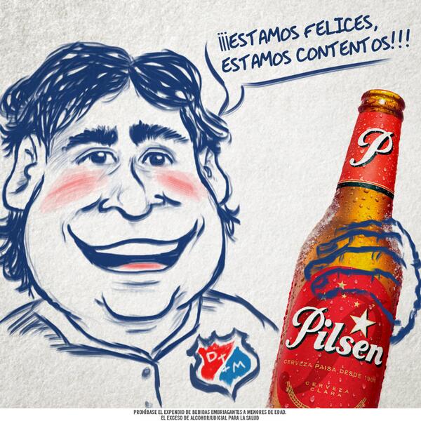 PilsenCerveza's tweet image. La sacaste del Atanasio presidente @DIM_Oficial #TodosEnUnoDIM