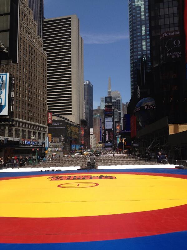 Beat the Streets set up! #BTSgalaTSQ Times Square!