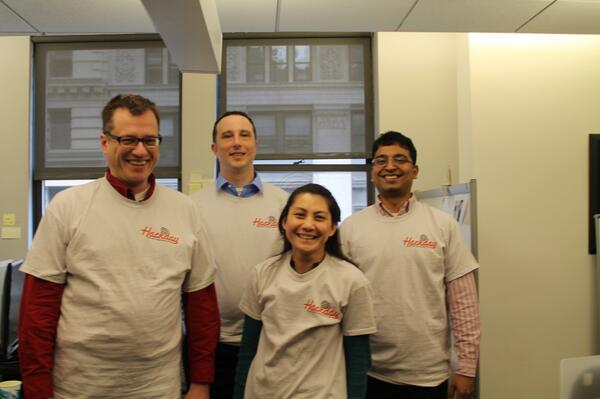 msgpdhackday's tweet image. They are called the Zone Masters and they are vying for a big win at #MSGPDHackday2014