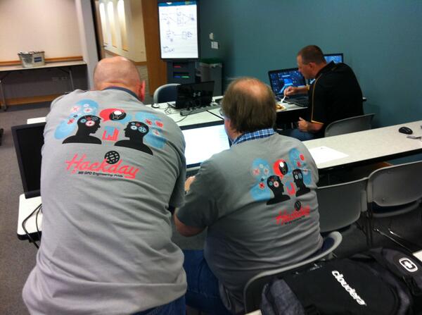msgpdhackday's tweet image. Schaumberg, Illinois got their backs to the hacks at #MSGPDHackday2014