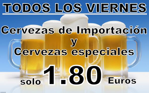 MaDanCafeCopas's tweet photo. Tambien los Viernes en @MaDanCafeCopas  Cruzcampo Reserva, Budweiser, Franziskaner 50cl, Coronita, Alambra 1925.... http://t.co/IZ0Ph3tL7D
