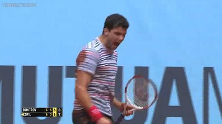 What. A. Match. Grigor #Dimitrov beats #Copil 46 63 76. Huge match. #MutuaMadridOpen #tennis