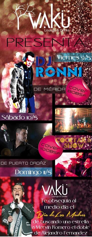 WakuLoungeDrink's tweet photo. Este Viernes y Sábado llega  @CocktailsShow a @WakuLoungeDrink #Imperdible Domingo 11 al mediodía @mervinromero1 http://t.co/XKJxu2AVMp