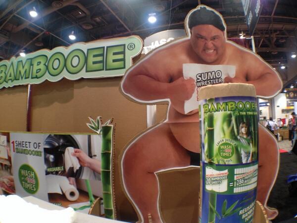 HomeFixated's tweet photo. Re-wash your @Bambooee bamboo paper towels up to 100 times! #NHShow http://t.co/CgRhju3V0L