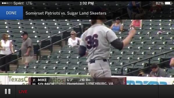 jtpaul23's tweet image. Watching the @SL_Skeeters on my phone while at the Skeeters game to watch me look at my phone. #ESPN3ception