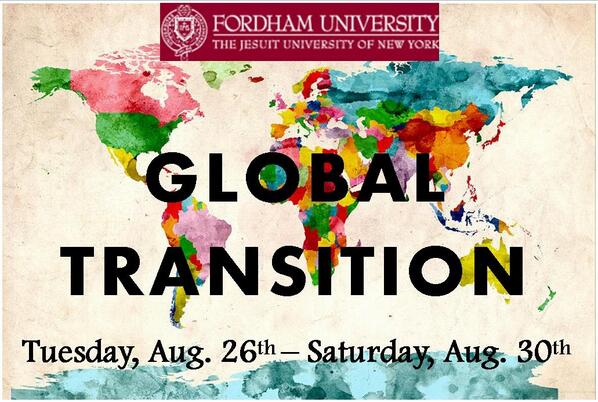FordhamGT's tweet image. We are so excited about #globaltransition. Are you!?