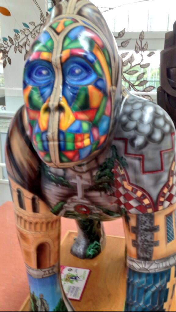 Good to see you again - one of the <a href="/GoGoGorillas/">GoGoGorillas</a> pack, #Juno, looking in fine health at <a href="/NNUH/">Norfolk and Norwich University Hospitals</a> today