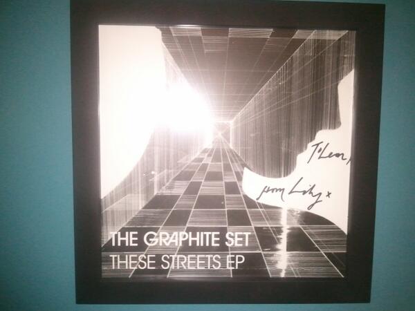 Dwfmedia's tweet image. Been shopping and bought frames, how nice does that look @TheGraphiteSet now sitting proud on my wall