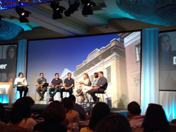 ChanelSovine's tweet photo. @cvanmeir &amp; our product &amp; design team getting behind the scenes of the awesome new administrator role #oneplace2014 http://t.co/Kr7YkoUWQE