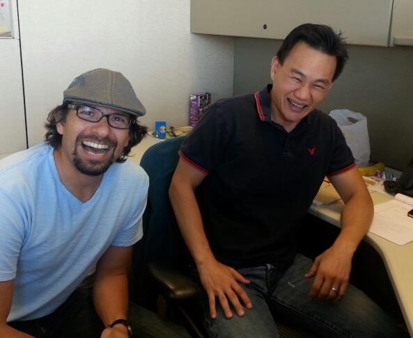 AdBasilio's tweet image. Danny and Enrique having way to much fun @msgpdhackday !#msgpdhackday2014