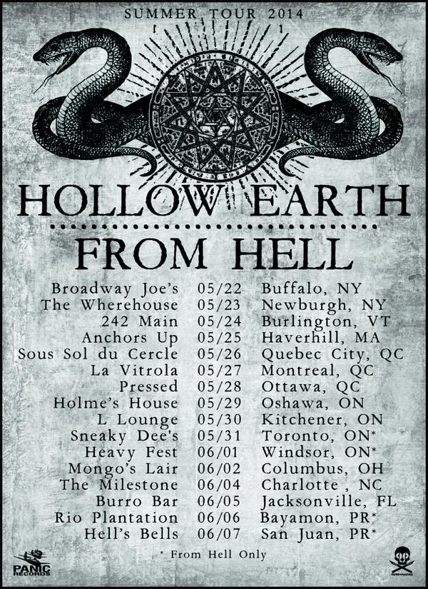 Tour info update! Montreal, Toronto, and another Puerto Rico show! RT <a href="/paperplastick/">David Paplauckas</a> <a href="/hollowearthinc/">Hollow Earth</a>