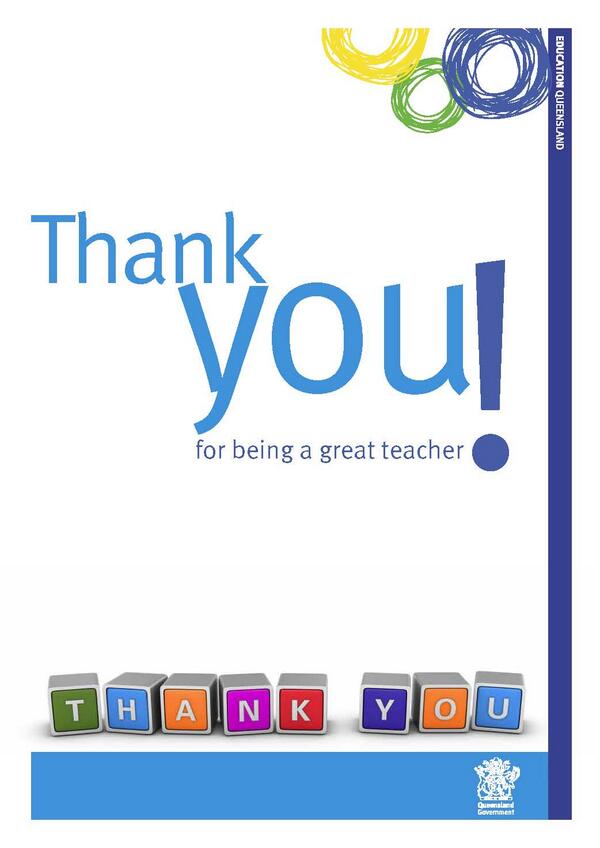 QLDEducation's tweet photo. It’s ‘Thank a Teacher Thursday’! Take the time to say thank you to all the people making a difference. #thankateacher http://t.co/M9NcW75W2M
