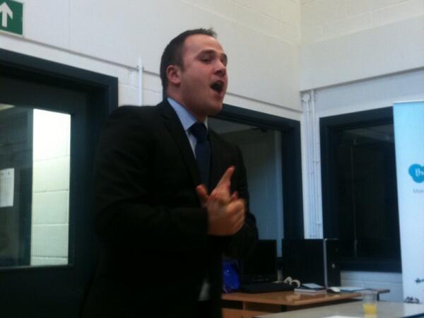 HdV_Winchester's tweet photo. General manager Grant Callaghan in full swing during his speech at #trinitywinchester
@BizCollective @HdV_Winchester http://t.co/J85ydf2dSS