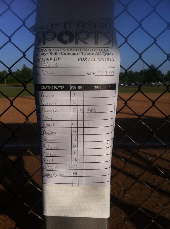 KArebels's tweet photo. Starting line up for your Rebels. http://t.co/LfkCHrrKqE