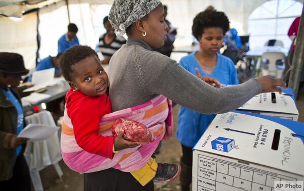 AmbPower44's tweet photo. #Madiba has passed, but legacy lives on. Today #SouthAfrica marked 5th round of inclusive elections since apartheid. http://t.co/pTcWjyJjYh