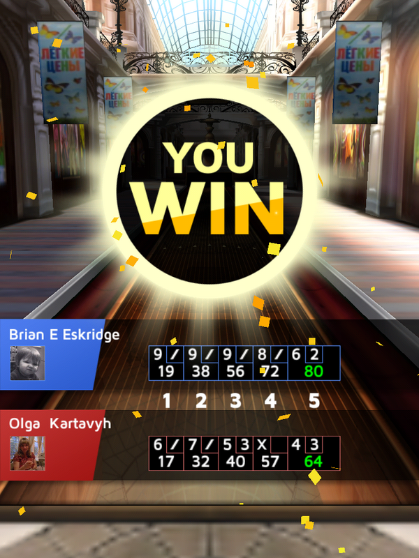 brianeskridge's tweet photo. I won a match at Moscow with 80 scores[http://t.co/GpvYyJzN17] #Bowling_King http://t.co/cj3jJUk1zL