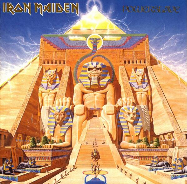 Had a serious #IronMaiden listening session this aft. 84's #Powerslave is a #metalmasterpiece