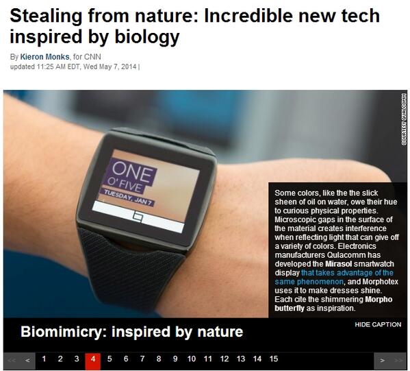 Sandeep Sharma (@skiesforme) on Twitter photo <a href="/QualcommToq/">Qualcomm Toq</a> <a href="/MirasolDisplays/">Mirasol Displays</a> featured on CNN: Incredible new tech inspired by Nature. #Qualcomm #Mirasol #awesome <a href="/QualcommToq/">Qualcomm Toq</a> <a href="/MirasolDisplays/">Mirasol Displays</a> featured on CNN: Incredible new tech inspired by Nature. #Qualcomm #Mirasol #awesome