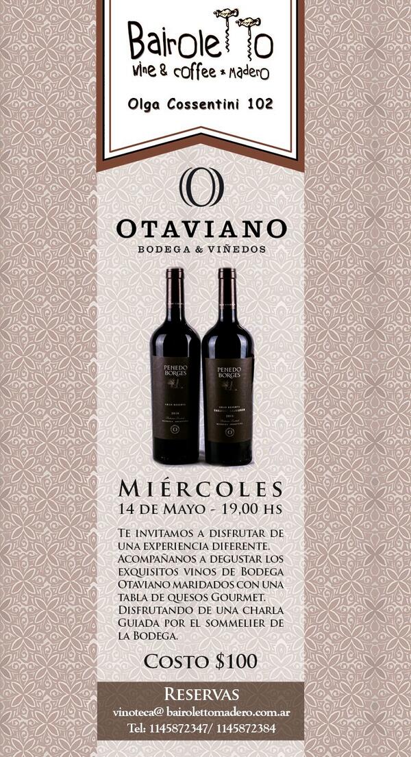 Se viene otaviano en <a href="/BairolettoPM/">Bairoletto Madero</a>