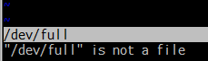 mattn_jp's tweet image. &quot;/dev/full&quot; is not a file #vim #vimeditor