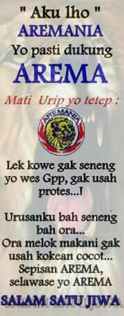 Adhit_Theblues's tweet photo. AREMA bukan sekedar nama tapi AREMA adalah Jiwa. . . . . http://t.co/qg8b6l8P9g
