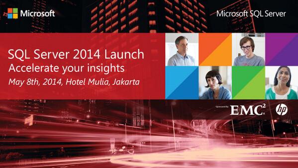 luminestar's tweet image. Finally, SQL Server 2014 is launched at Hotel Mulia Senayan! Who&apos;s coming? #SQL2014