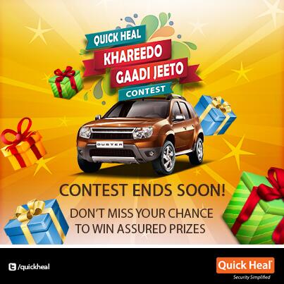 quickheal's tweet photo. Participate in Quick Heal Khareedo Gaadi Jeeto contest &amp; stand chance to win a Renault Duster: http://t.co/7IhEOtPEv4 http://t.co/Vu5ubj0z31