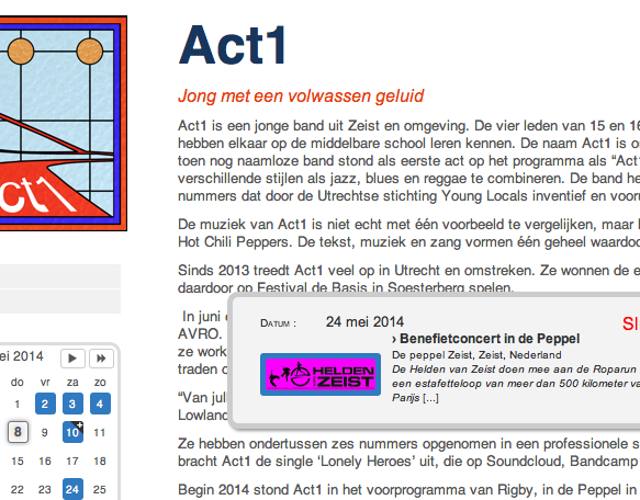 Heldenvanzeist's tweet photo. Populaire @act1band te zien en te horen tijdens benefietavond van HvZ. Kaarten via helden http://t.co/0RhkPEWRKm. http://t.co/LuicLnwGY9