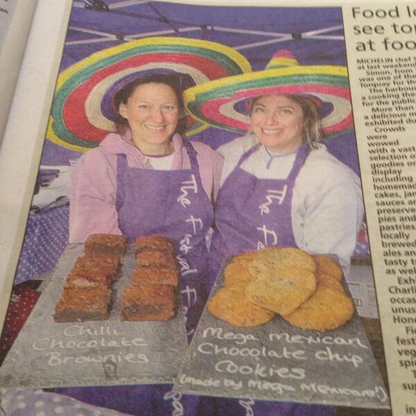 Vixbrix's tweet photo. Look at these two lovelies ! Fi &amp; Kate of Festival Food Company at @Torq_Eat http://t.co/y78Zkp4sYa