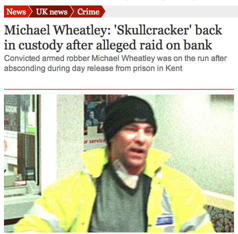 RadioX's tweet photo. Today's #inappropriatexlist on @xfm is for the 'skull cracker' who escaped from jail, and has now been captured again http://t.co/x2JMFH7Pgt