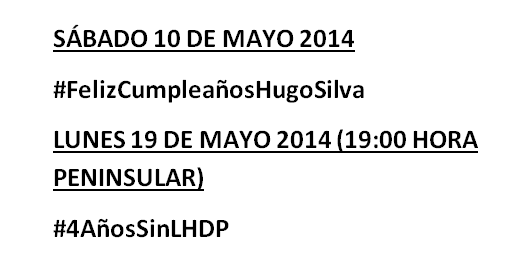 HugoSilvaWorld's tweet photo. #RT y difunde

#FelizCumpleañosHugoSilva
#4AñosSinLHDP http://t.co/vY4NmfNt9s