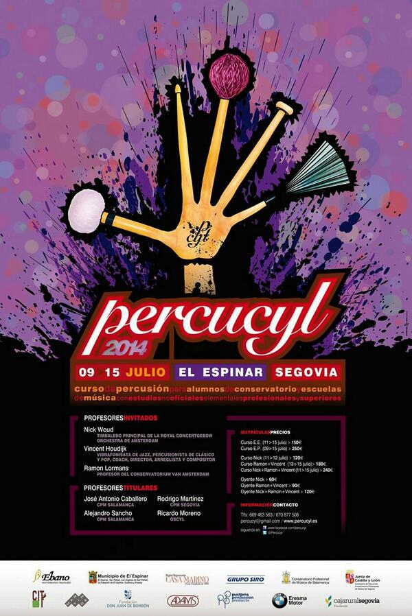 Percucyl's tweet photo. Este es el cartel de Percucyl 2014. http://t.co/ETbruis7IG