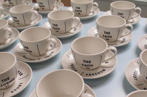 #Droog is looking for 150 white porcelain cups &amp; saucers, preferrably dead stock, for <a href="/WDC2014/">WDC2014</a>. Any suggestions?