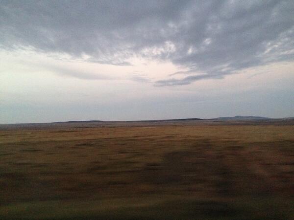 RhodesHockey's tweet photo. You know you're nearing Bloem when you could watch your dog run away for 4 days #flat http://t.co/rsfHuCS318