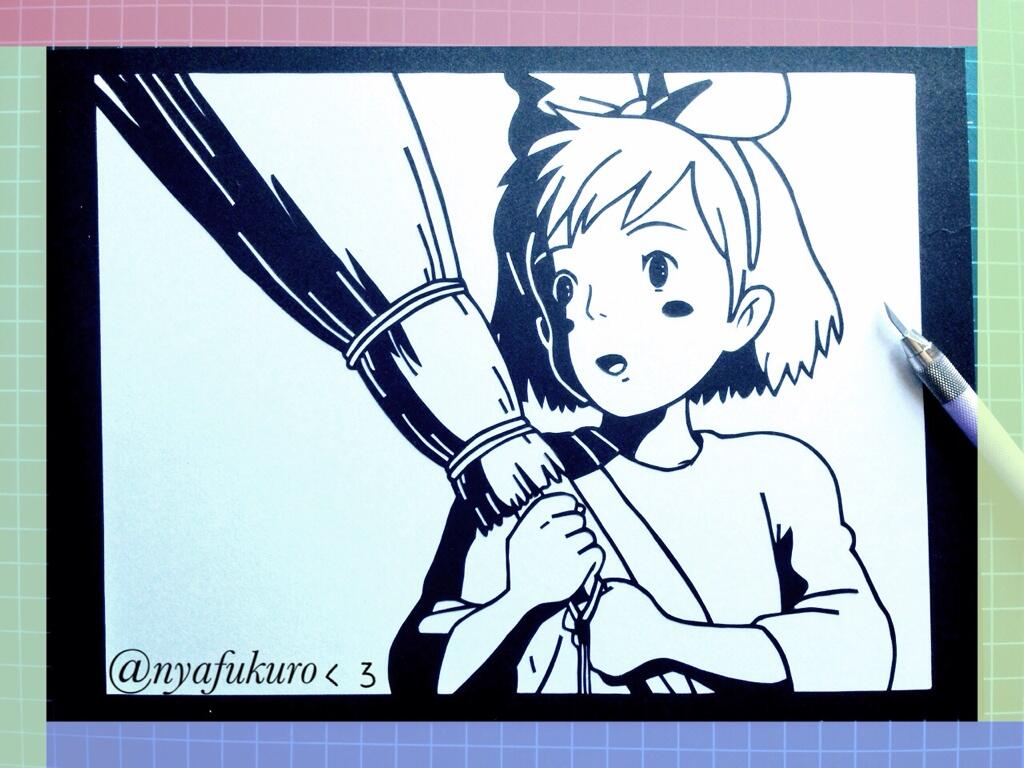 くろ 切り絵 初のジブリシリーズ 魔女の宅急便のキキ ٩ ۶ 切り絵 ジブリ 魔女の宅急便 Http T Co Vit9h1myyi Twitter くろ 切り絵 初のジブリシリーズ 魔女の宅急便のキキ ٩ ۶ 切り絵 ジブリ 魔女の宅急便 Http T Co Vit9h1myyi Twitter
