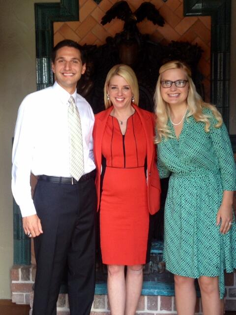 DannyBurgessFL's tweet photo. Courtney and I had a great time at a reception for Attorney General @PamBondi in Saint Leo last night. #sayfie http://t.co/A91UtV636H
