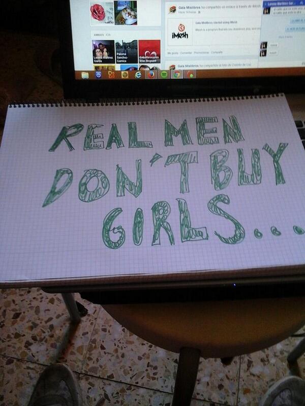 GalaMisLibros's tweet photo. Real men  don, t buy girls http://t.co/6yp3l1lMaq