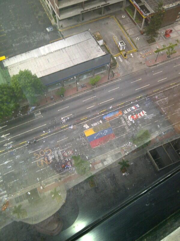 Se llevaron el campamento de la ONU en los Palos Grandes !