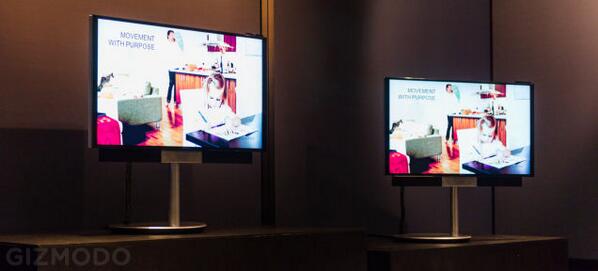 Gizmodo's tweet image. We got some hands-on time with @BangOlufsen new motorized 4K TV gizmo.do/CIySVVR